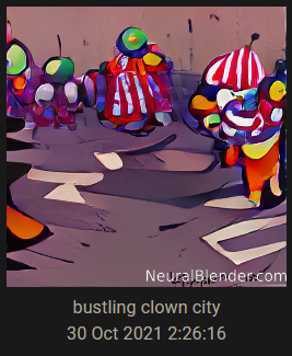 bustling clown city